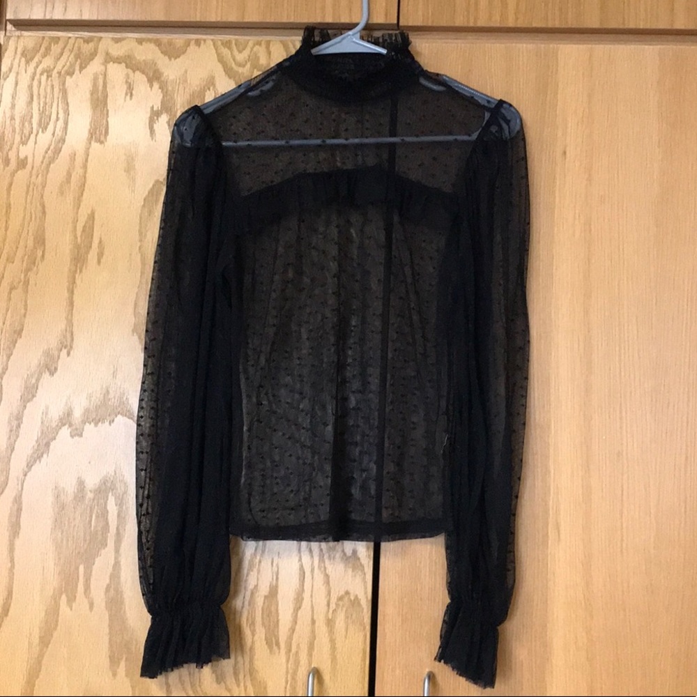 Forever 21 mesh long sleeve top